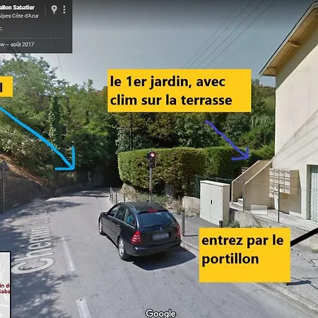 Petit Studio, Terrasse, Jardinet, Climatisation, Wifi Διαμέρισμα Νίκαια